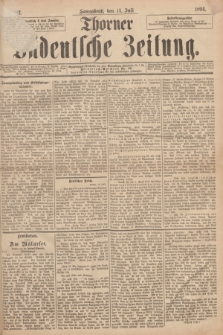 Thorner Ostdeutsche Zeitung. 1894, № 162 (14 Juli)