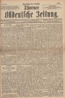 Thorner Ostdeutsche Zeitung. 1894, № 184 (9 August)