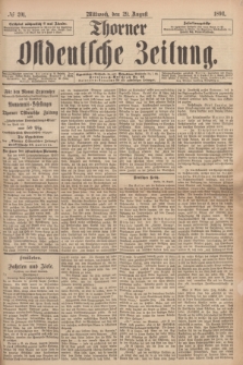 Thorner Ostdeutsche Zeitung. 1894, № 201 (29 August)