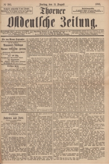 Thorner Ostdeutsche Zeitung. 1894, № 203 (31 August)