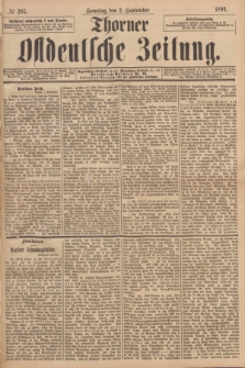 Thorner Ostdeutsche Zeitung. 1894, № 205 (2 September) + dod.