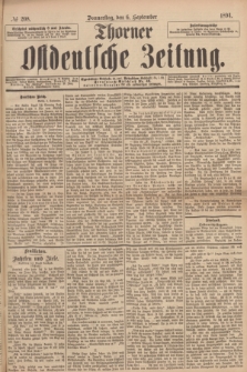 Thorner Ostdeutsche Zeitung. 1894, № 208 (6 September)