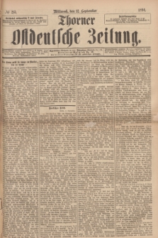 Thorner Ostdeutsche Zeitung. 1894, № 213 (12 September)