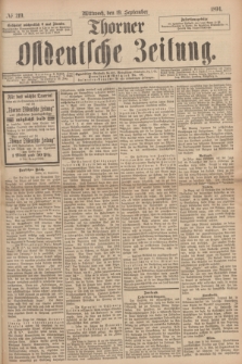 Thorner Ostdeutsche Zeitung. 1894, № 219 (19 September) + dod.