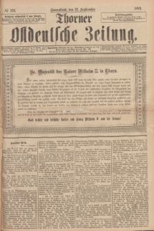 Thorner Ostdeutsche Zeitung. 1894, № 222 (22 September)