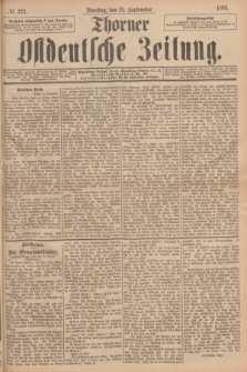 Thorner Ostdeutsche Zeitung. 1894, № 224 (25 September)