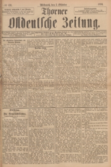 Thorner Ostdeutsche Zeitung. 1894, № 231 (3 Oktober)
