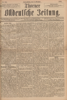 Thorner Ostdeutsche Zeitung. 1894, № 234 (6 Oktober)
