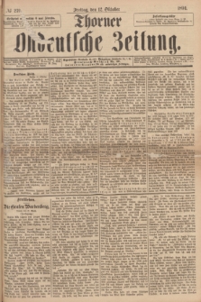 Thorner Ostdeutsche Zeitung. 1894, № 239 (12 Oktober)