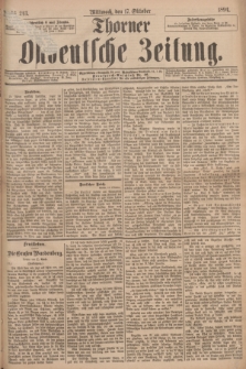 Thorner Ostdeutsche Zeitung. 1894, № 243 (17 Oktober)