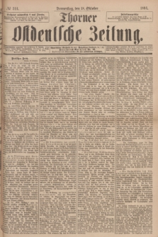 Thorner Ostdeutsche Zeitung. 1894, № 244 (18 Oktober)