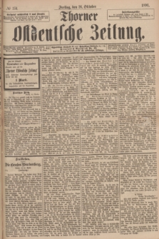 Thorner Ostdeutsche Zeitung. 1894, № 251 (26 Oktober)