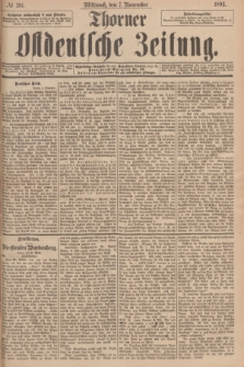 Thorner Ostdeutsche Zeitung. 1894, № 261 (7 November)