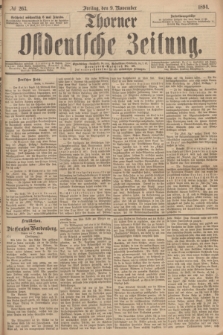 Thorner Ostdeutsche Zeitung. 1894, № 263 (9 November)