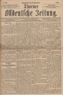 Thorner Ostdeutsche Zeitung. 1894, № 264 (10 November)