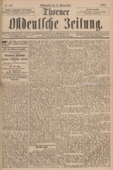 Thorner Ostdeutsche Zeitung. 1894, № 273 (21 November) + dod.