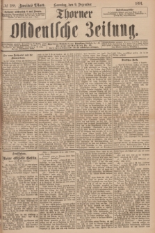 Thorner Ostdeutsche Zeitung. 1894, № 288 (9 Dezember) - Zweites Blatt
