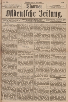 Thorner Ostdeutsche Zeitung. 1894, № 289 (11 Dezember)
