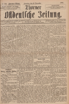 Thorner Ostdeutsche Zeitung. 1894, № 294 (16 Dezember) - Zweites Blatt
