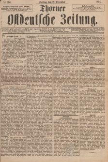 Thorner Ostdeutsche Zeitung. 1894, № 298 (21 Dezember)