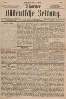 Thorner Ostdeutsche Zeitung. 1895, № 14 (17 Januar)