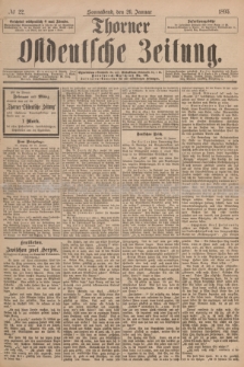 Thorner Ostdeutsche Zeitung. 1895, № 22 (26 Januar)