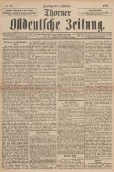 Thorner Ostdeutsche Zeitung. 1895, № 29 (3 Februar) + dod.