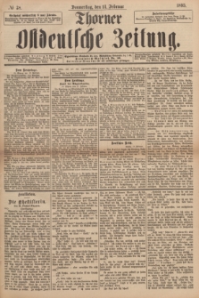 Thorner Ostdeutsche Zeitung. 1895, № 38 (14 Februar)