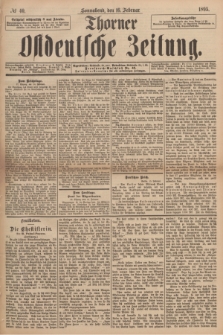 Thorner Ostdeutsche Zeitung. 1895, № 40 (16 Februar)