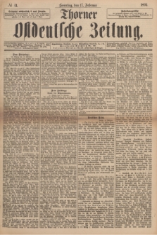 Thorner Ostdeutsche Zeitung. 1895, № 41 (17 Februar) + dod.