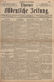 Thorner Ostdeutsche Zeitung. 1895, № 46 (23 Februar)
