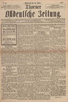 Thorner Ostdeutsche Zeitung. 1895, № 67 (20 März) + dod.