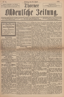 Thorner Ostdeutsche Zeitung. 1895, № 97 (26 April)