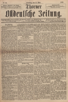 Thorner Ostdeutsche Zeitung. 1895, № 111 (12 Mai) + dod.