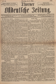 Thorner Ostdeutsche Zeitung. 1895, № 112 (14 Mai)