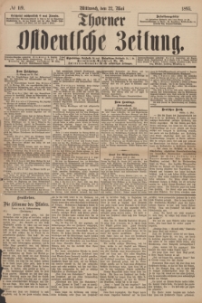 Thorner Ostdeutsche Zeitung. 1895, № 119 (22 Mai)