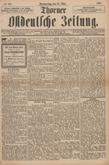 Thorner Ostdeutsche Zeitung. 1895, № 120 (23 Mai) + dod.