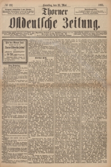 Thorner Ostdeutsche Zeitung. 1895, № 122 (26 Mai) + dod.