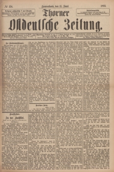 Thorner Ostdeutsche Zeitung. 1895, № 138 (15 Juni)