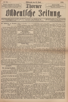 Thorner Ostdeutsche Zeitung. 1895, № 141 (19 Juni)