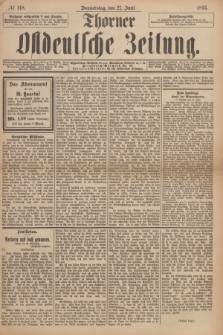 Thorner Ostdeutsche Zeitung. 1895, № 148 (27 Juni)