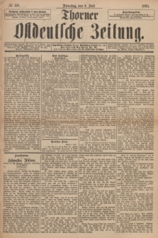 Thorner Ostdeutsche Zeitung. 1895, № 158 (9 Juli)
