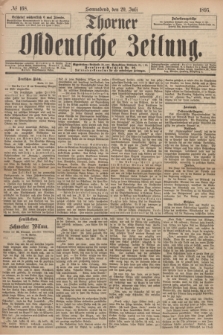 Thorner Ostdeutsche Zeitung. 1895, № 168 (20 Juli)