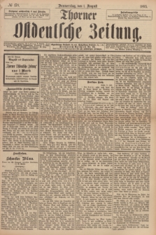 Thorner Ostdeutsche Zeitung. 1895, № 178 (1 August)