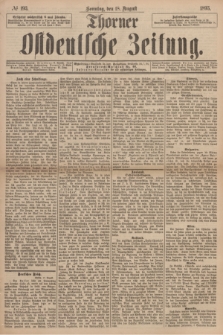 Thorner Ostdeutsche Zeitung. 1895, № 193 (18 August) + dod.