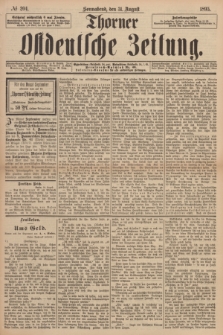 Thorner Ostdeutsche Zeitung. 1895, № 204 (31 August)