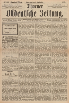Thorner Ostdeutsche Zeitung. 1895, № 205 (1 September) - Zweites Blatt