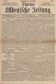 Thorner Ostdeutsche Zeitung. 1895, № 206 (3 September)