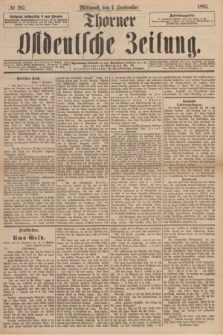 Thorner Ostdeutsche Zeitung. 1895, № 207 (4 September)