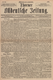 Thorner Ostdeutsche Zeitung. 1895, № 213 (11 September)